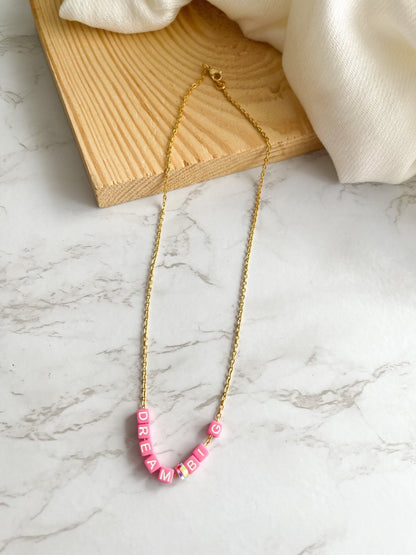 Dream big chain necklace