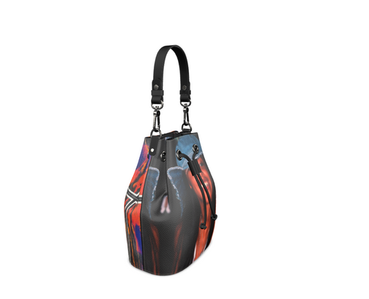 Nappa Leather Art Aaliyah Bag | featuring Art Remix on one side