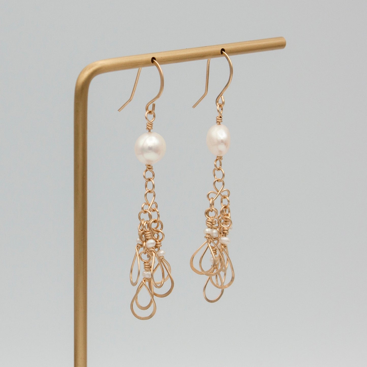 Pearls and Droplets 14k Gold Filled Earrings