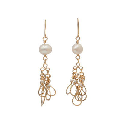 Pearls and Droplets 14k Gold Filled Earrings