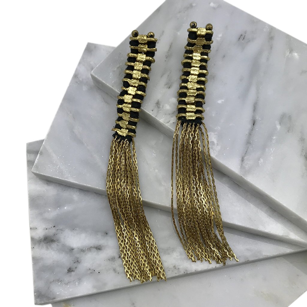 Temple Tassel Earrings