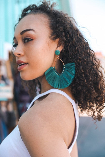 Fan Tassel Earrings