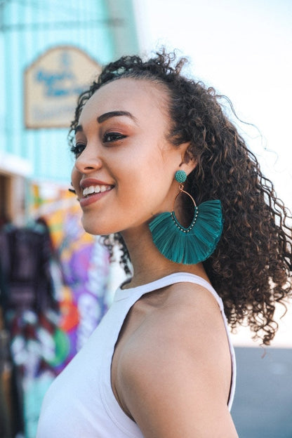 Fan Tassel Earrings