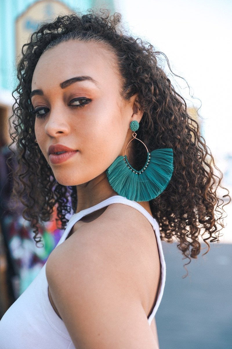 Fan Tassel Earrings