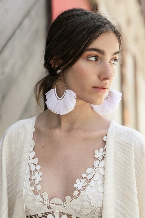 Fan Tassel Earrings