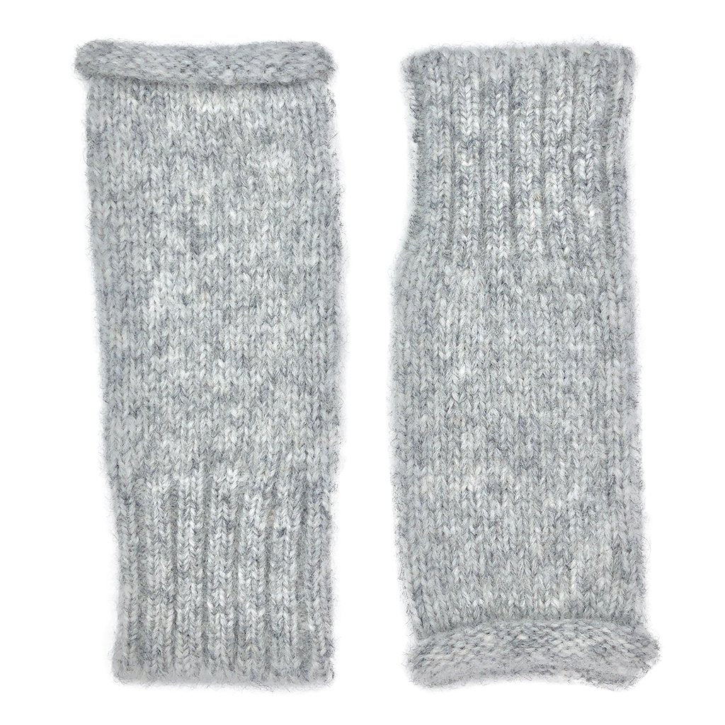 Gray Essential Knit Alpaca Gloves