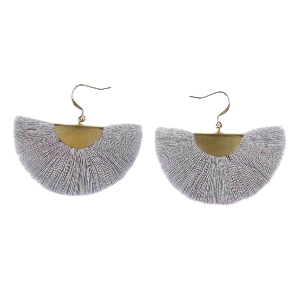 Half Moon Fan Earrings