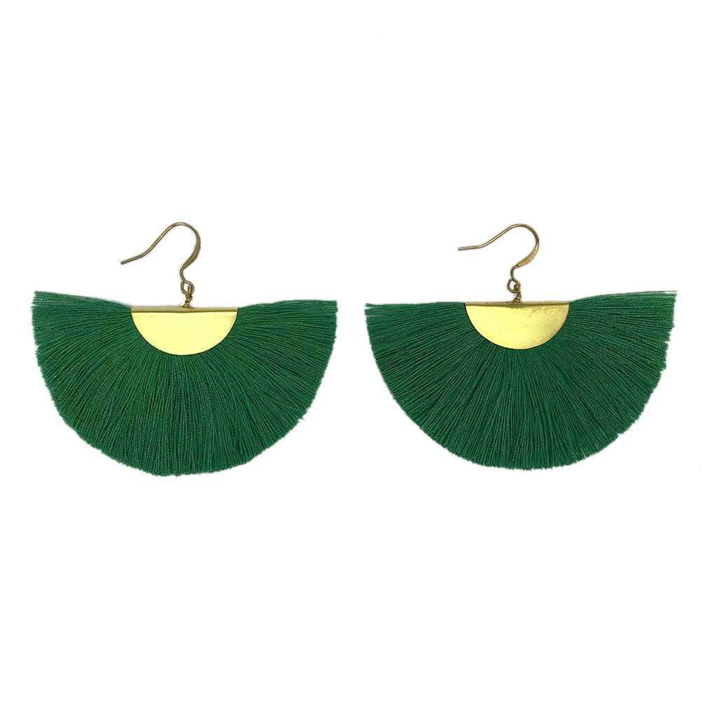 Half Moon Fan Earrings