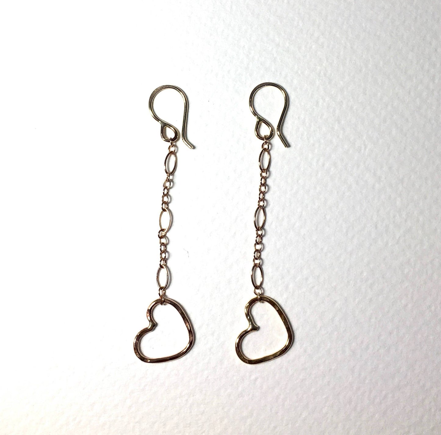 Happily Ever After Heart Chain Earrings