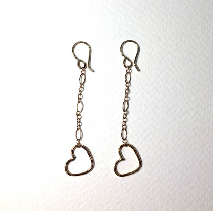 Happily Ever After Heart Chain Earrings