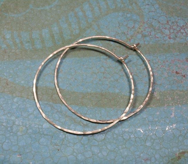 Crescent Moon Hoop Earrings (Recycled Metals, Sustainable)