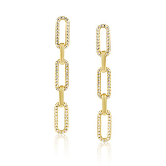 Morgan CZ Link Earring