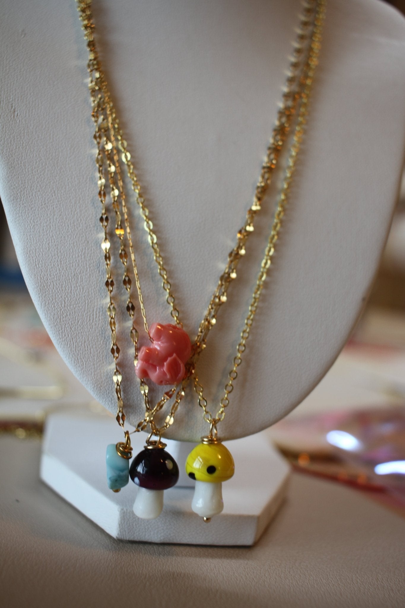 Mushroom Necklace