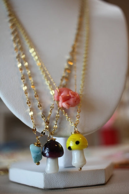 Mushroom Necklace