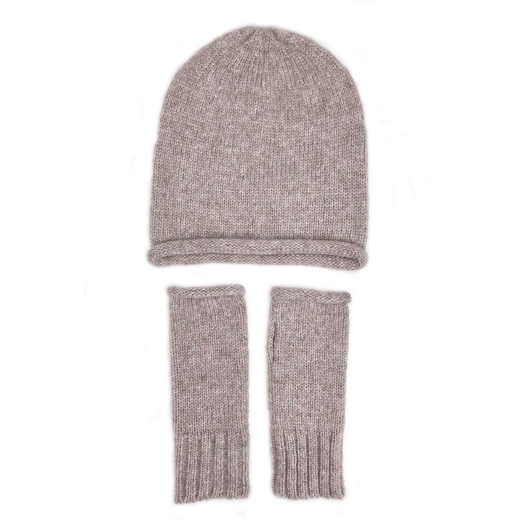 Blush Essential Knit Alpaca Beanie