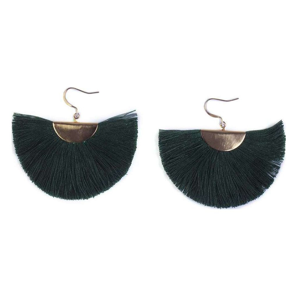 Half Moon Fan Earrings