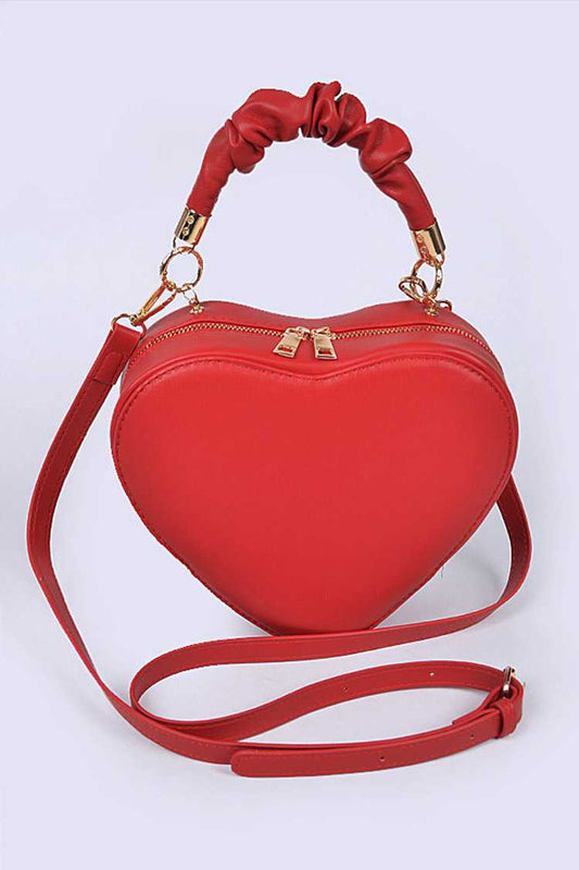 Top Handle Heart Shape Swing Bag